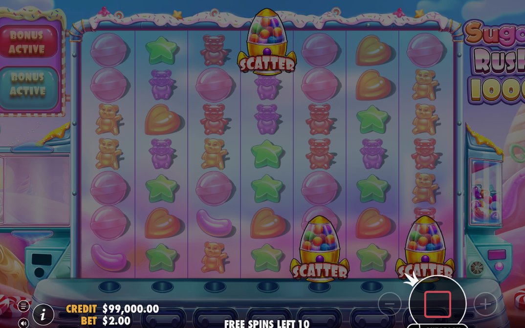 Free Spins round with spins left and multiplier spots