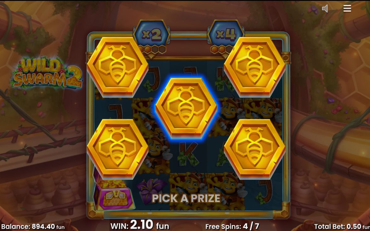 Free Spins round with Sticky Wilds and reel multipliers